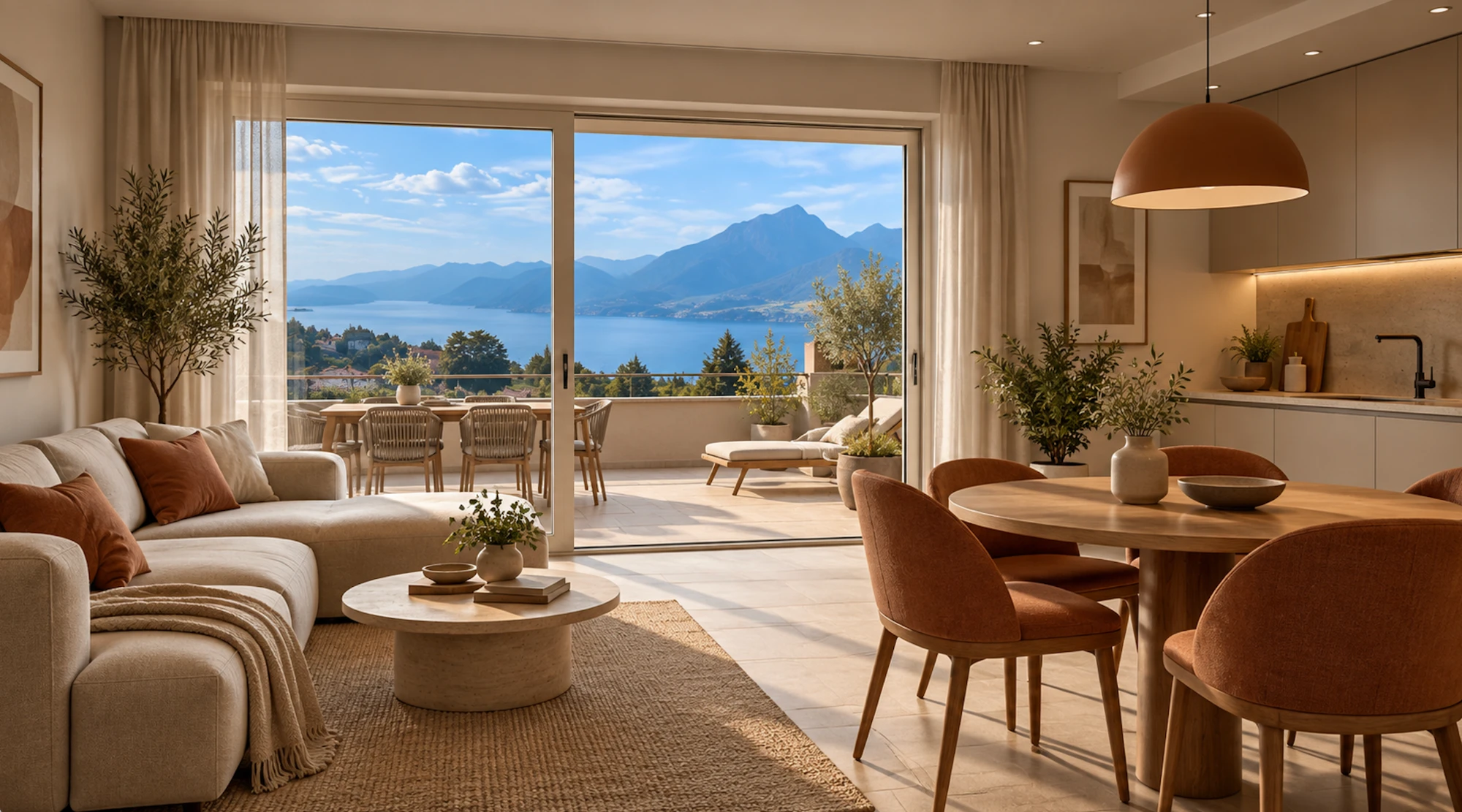 Appartamento trilocale con vista panoramica